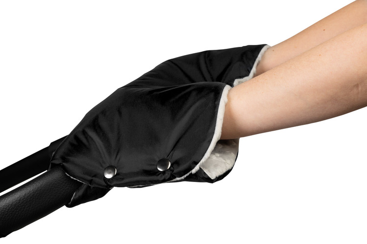 ND33_SILLO-8510 MUFKA DO WOZKA MINKY - BLACK