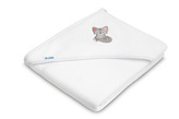 TERRY BATH COVER 100X100 WHITE WOLF
