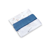 Muslin diaper 3-pack – blue
