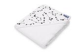 BATH COVER CREPE 100X100 WHITE