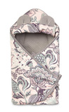 CARRY COT SWADDLE BLANKET WAFFLE INDIA GRAPHITE
