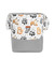 BASKET FOR TOYS MEDIUM 35x47 RACCOONS GREY