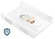 Stiffened Changing Pad Safety System 70 cm - balloon flight - bunny