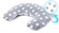 Pillow for Feeding – stars grey