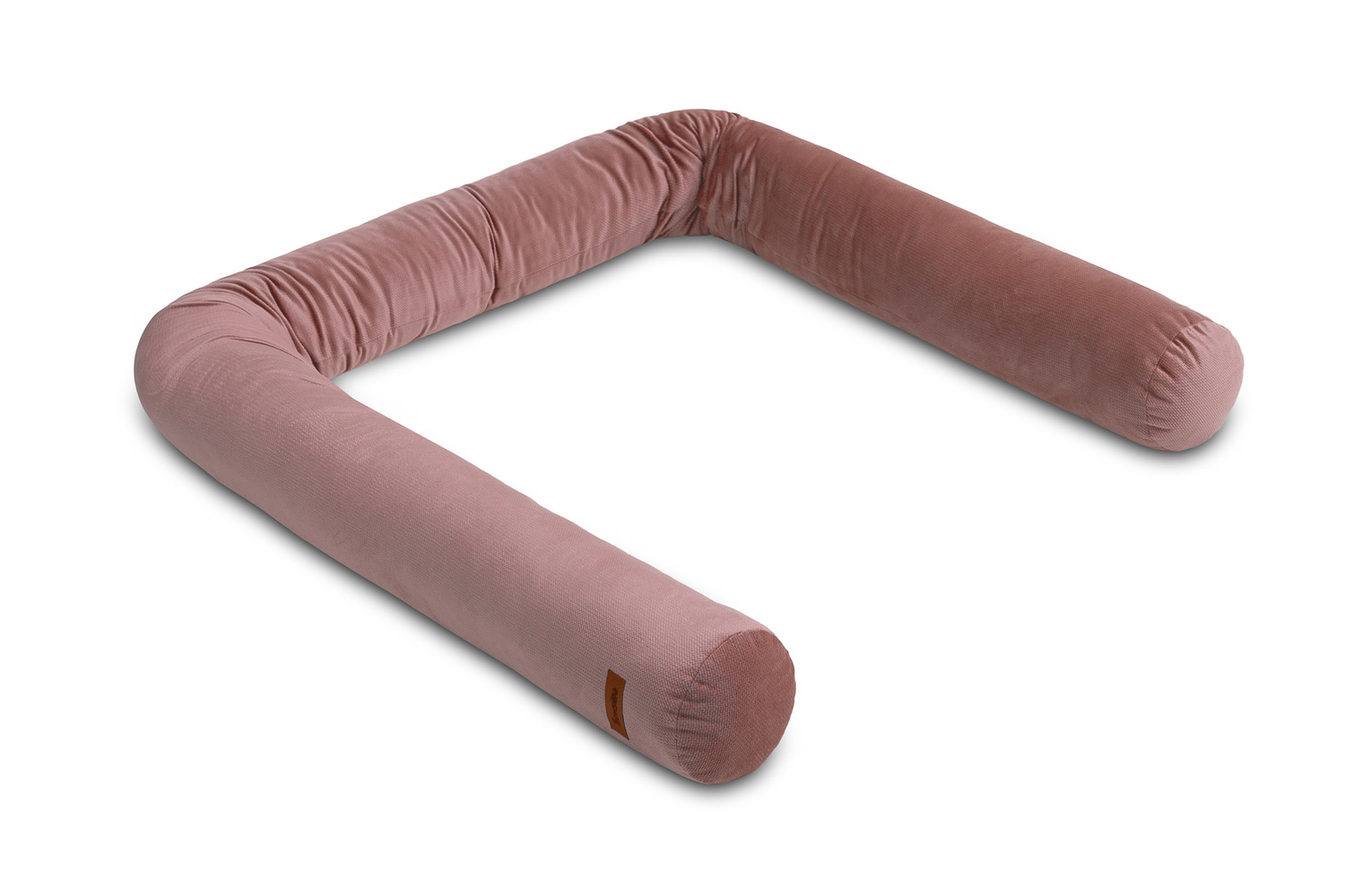 COT BUMPER ROLLER VELVET DIRTY PINK IKS 2