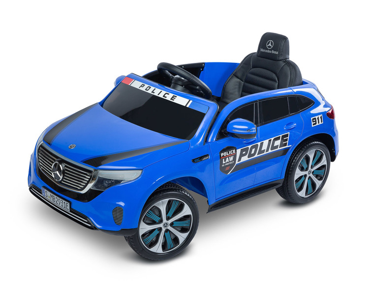 BATTERY RIDE-ON VEHICLE MERCEDES BENZ EQC POLICE BLUE