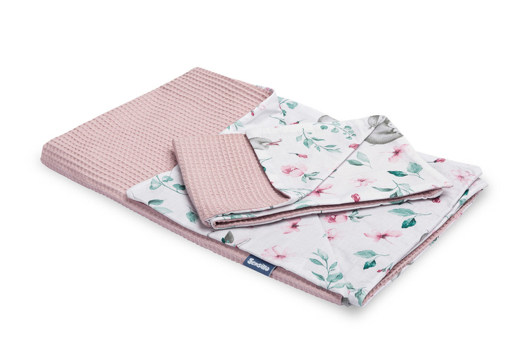 Wafer two-element bedding 100X135 HIPPOS PINK