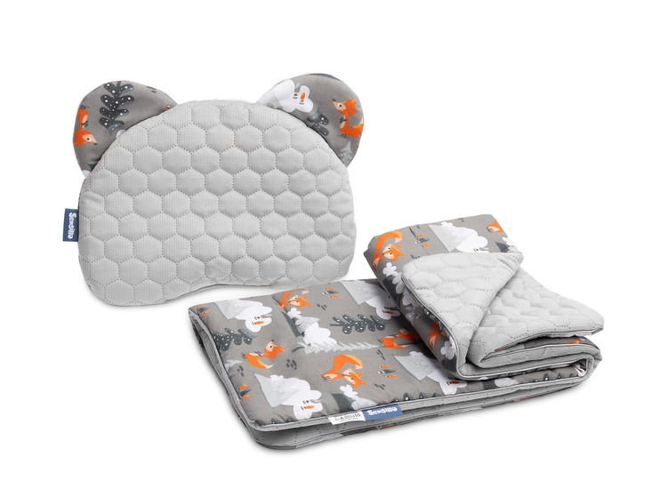 KINDERWAGENSET VELVET GRAU BERGE