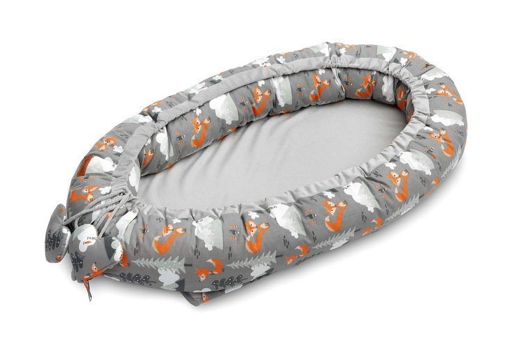 BABYNEST VELVET GRAU BERGE 80x45