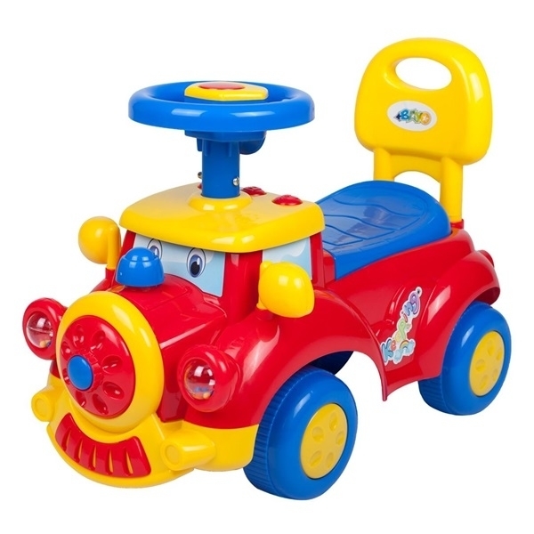 RIDE-ON TRAIN WITH squeak red