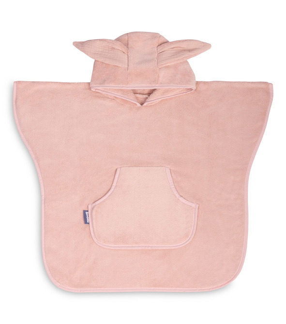 BATH PONCHO CORAL PINK