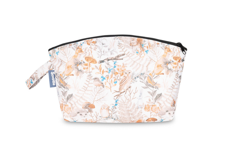 TOILETRY BAG GREY FALL FOREST