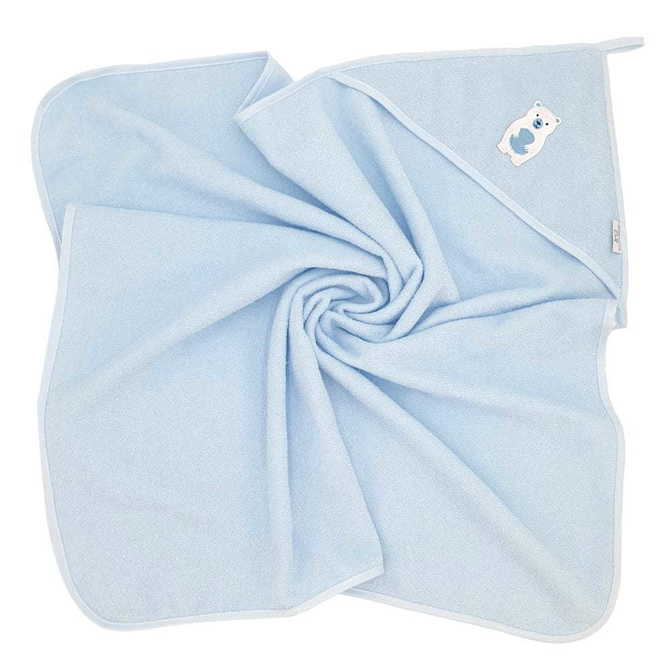 2285 Badewannenabdeckung 100x100 Eisbär blau BL228