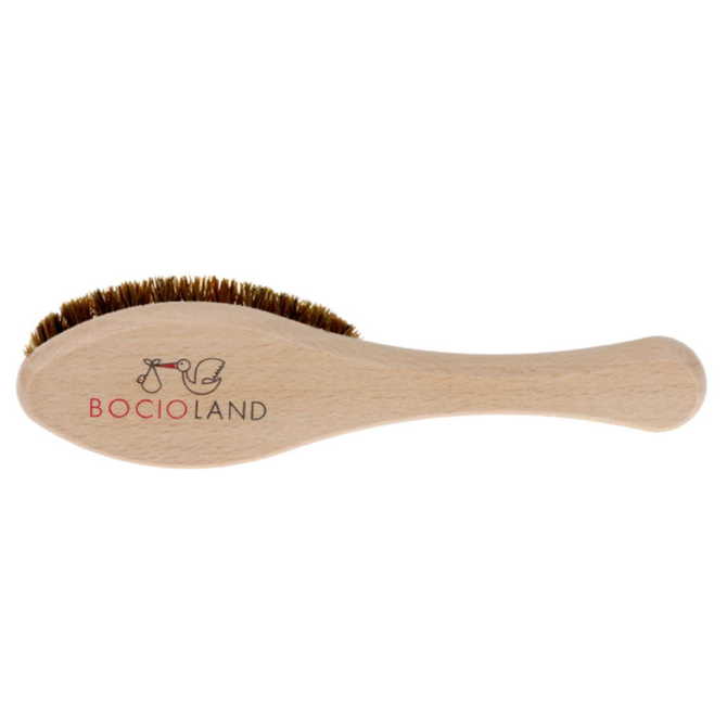 2506 WOODEN HORSE FUR HAIR BRUSH ELLIPSE BL250