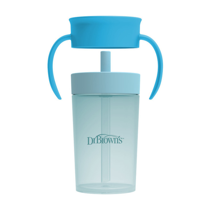 TC01045 360° CUP WITH STRAW 300ML BLUE