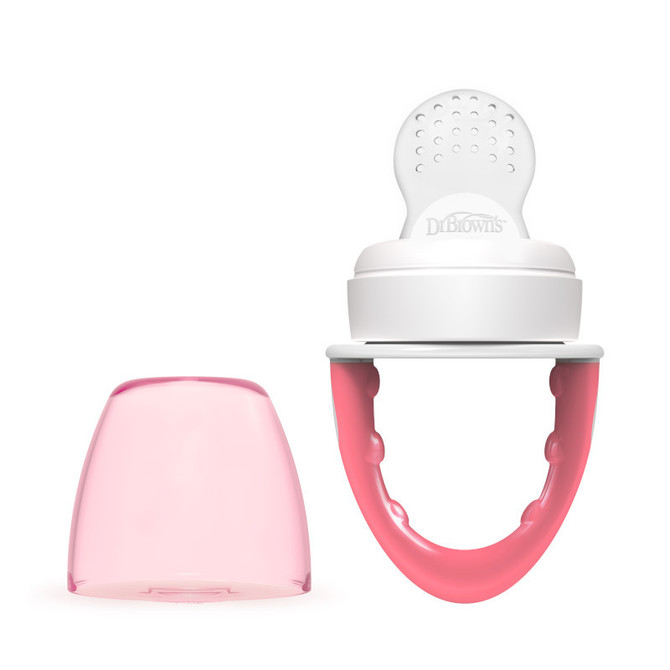 TF005 SILICONE FEEDING TEETHER PINK
