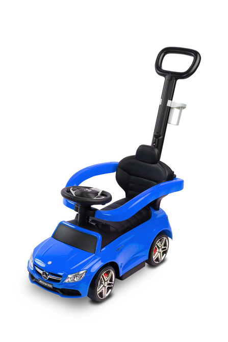 JEŹDZIK MERCEDES C63 AMG BLUE Z RĄCZKĄ