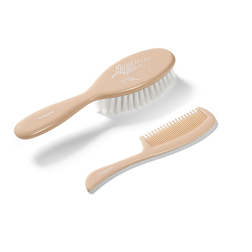569/05 BRUSH + COMB SUPER SOFT BRISTLES BEIGE