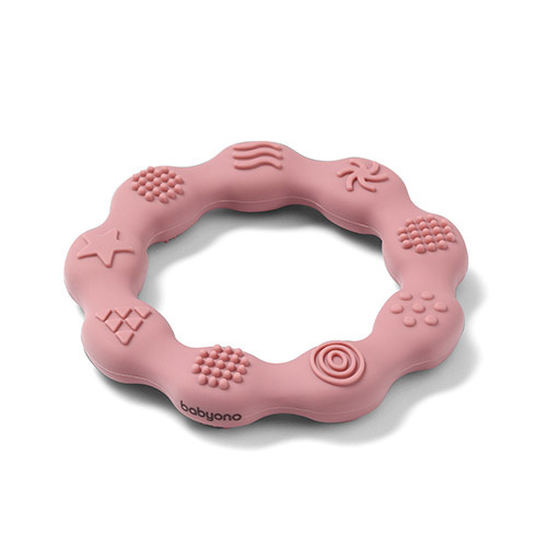825/02 SILICONE TEETHER RING PINK