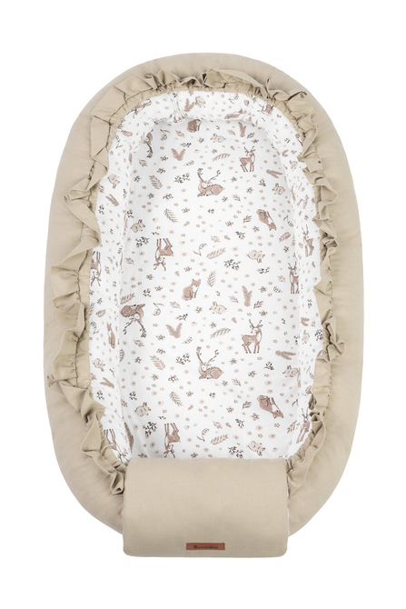 BABY NEST COTTON FOREST BEIGE 80X45