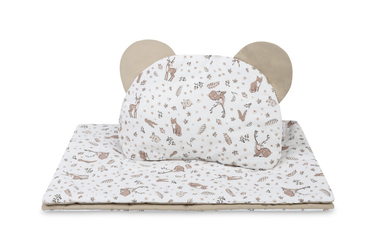 STROLLER SET COTTON FOREST BEIGE 54X74 28X36