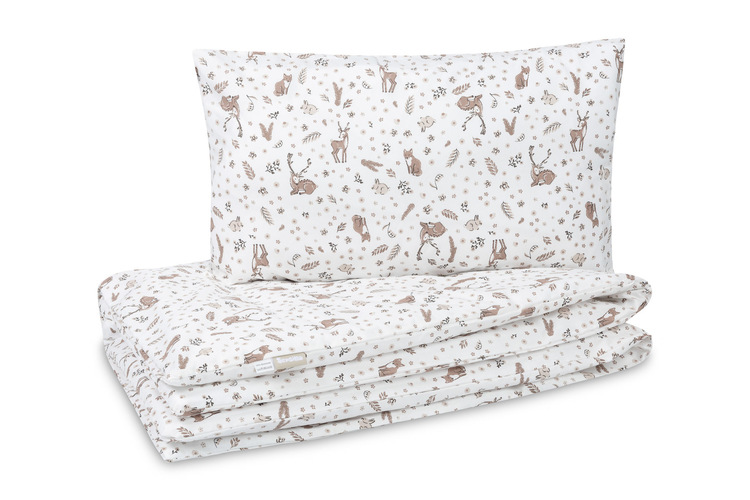 2 PIECE BEDDING COTTON FOREST BEIGE 100X135
