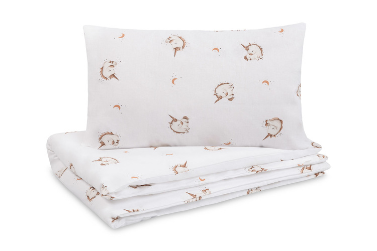 2 PIECE BEDDING COTTON UNICORN BEIGE 100X135
