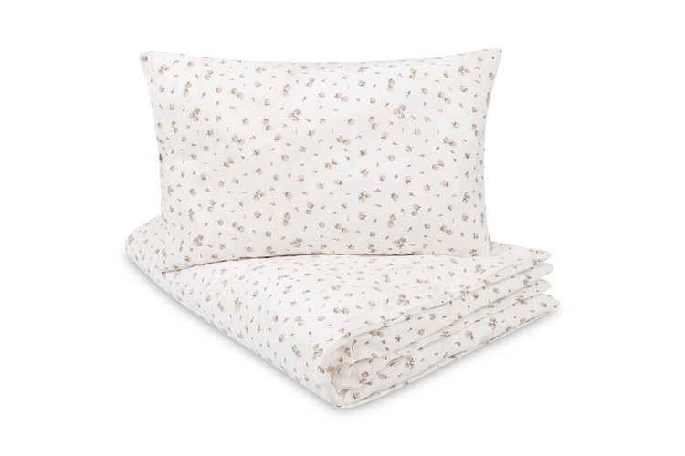 2 PIECE BEDDING COTTON ROSE BEIGE 100X135