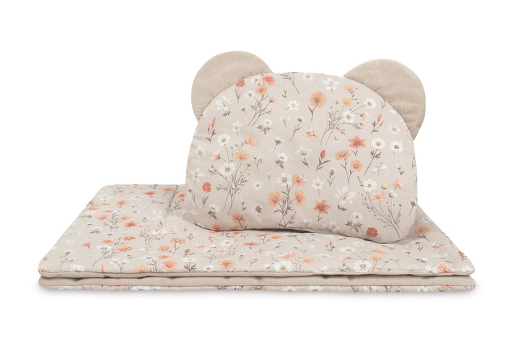 KOMPLET DO WÓZKA VELVET BLOOM BEIGE
