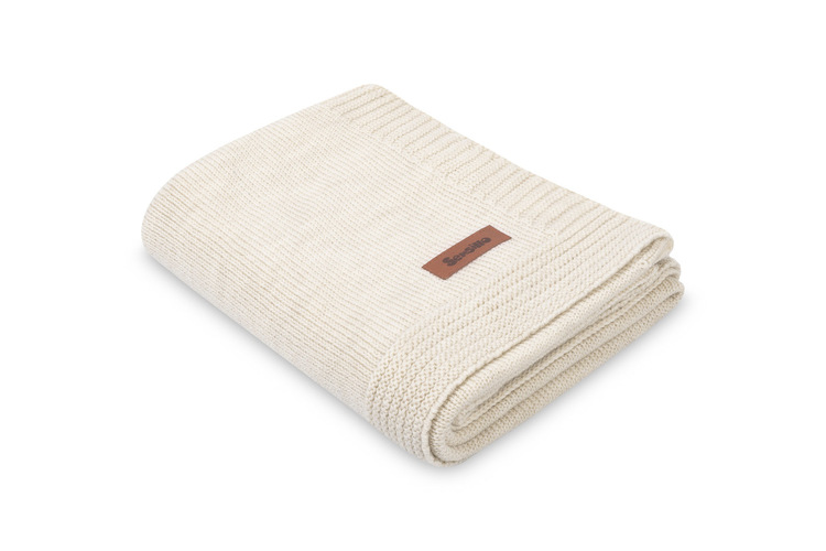 BLANKET MERINO MELANGE 90X75 LIGHT BEIGE