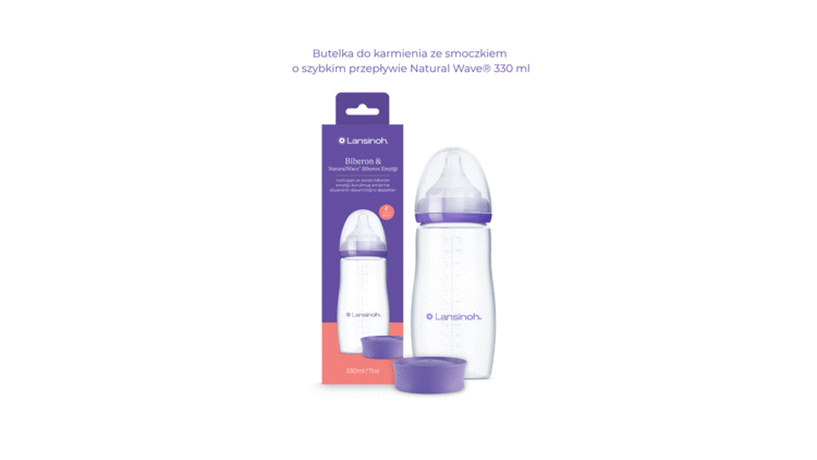 5937 BOTTLE 330ML + PACIFIER NW LANSINOH