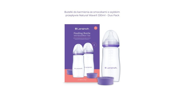 5999 BUTELKA 330ML X 2 + SMOCZEK NW LANSINOH