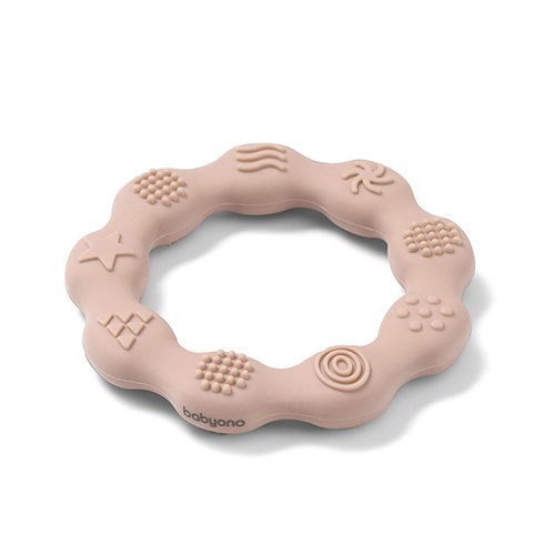 825/04 GRYZAK SILIKONOWY RING BEŻOWY