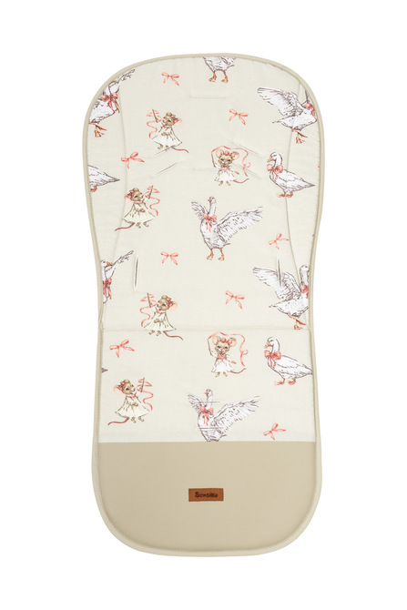 STROLLER INSERT MUSLIN GOOSE AND MOUSE