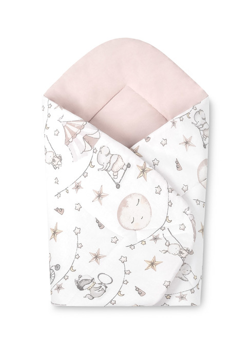 BABY WRAP COTTON CIRCUS PINK 75X75