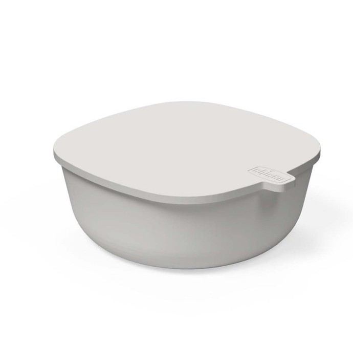 179206 BOWL WITH LID GREY 6+