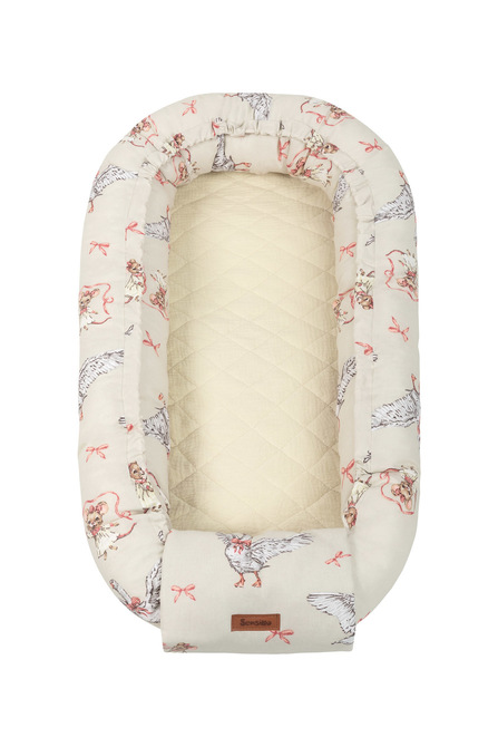 BABY NEST MUSLIN 80X45 GOOSE AND MOUSE