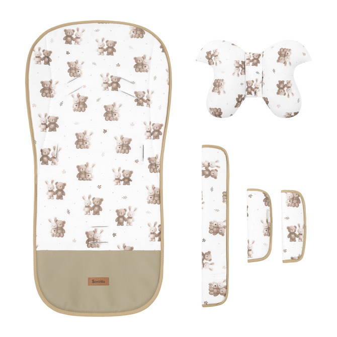WKŁADKA DO WÓZKA DELUXE VELVET FRIENDS