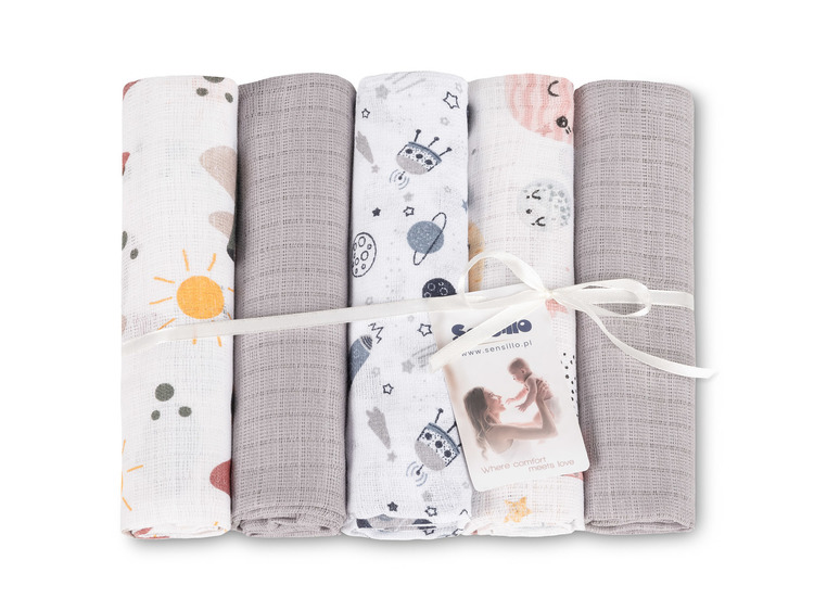 TETRA DIAPER 70X80 5-PACK COSMOS GREY