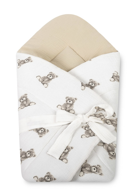 ROŻEK MUŚLIN 75X75 TEDDY BEIGE