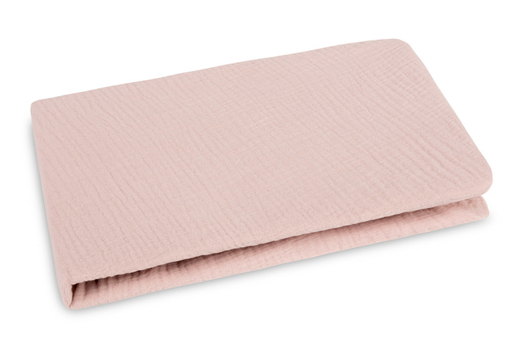 BEDSHEET CRUSHED MUSLIN 120X60 PINK