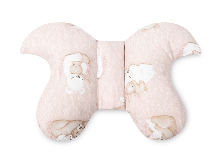 BUTTERFLY PILLOW 26x35 BEAR AND RABBIT