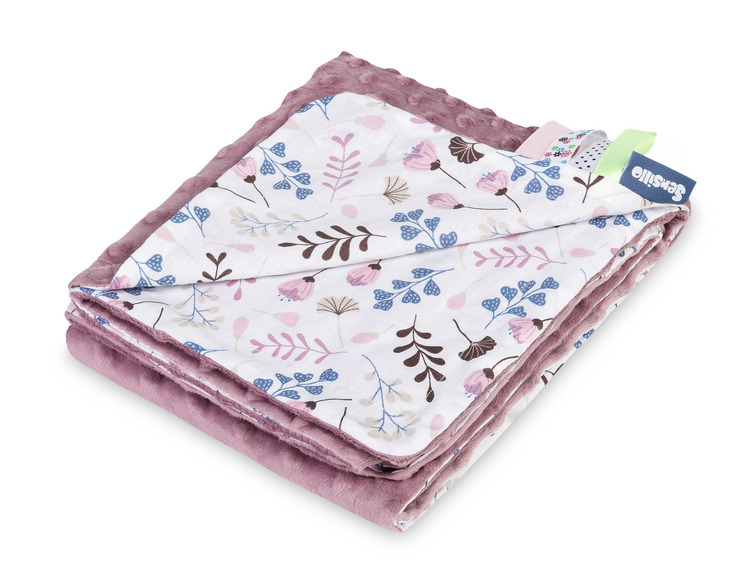 BLANKET MINKY 75X100 TWIGS PINK