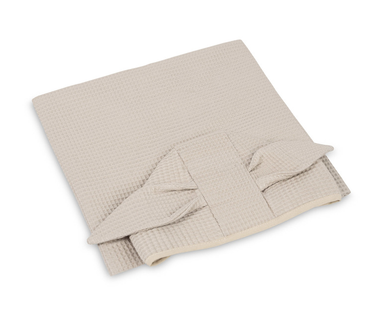 BATH PONCHO WAFFLE BEIGE 70X60