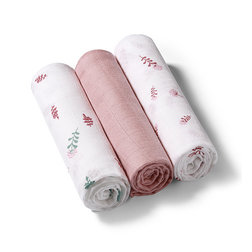 348/17 SUPER SOFT PINK MUSLIN DIAPERS