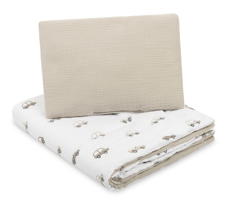 COT SET MUSLIN CARS