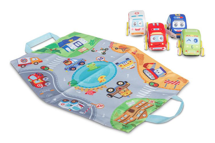 EDUCATIONAL TOY - PULLBACK CARS + MAT