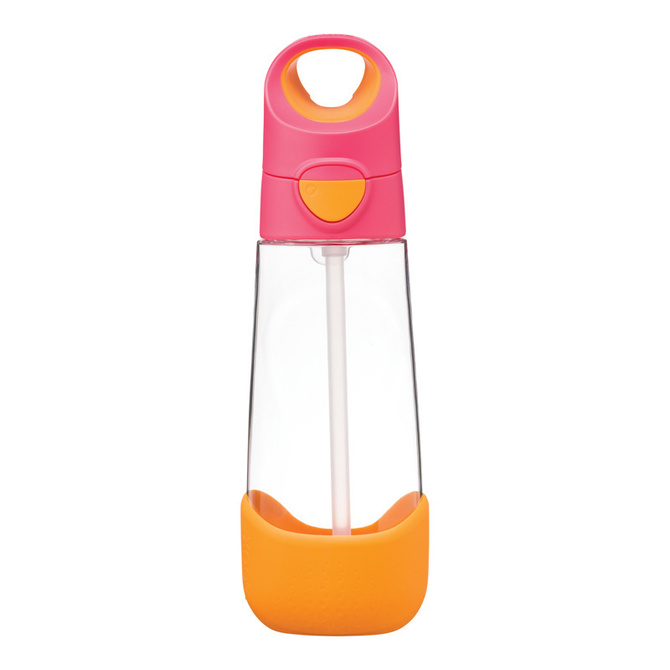 2215 TRITAN BOTTLE WITH STRAW 600ML STRAWBERRY SHAKE BB00221