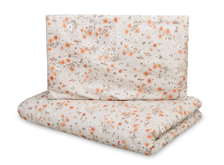 KOMPLET POŚCIELI 2 EL. BAWEŁNA BLOOM BEIGE 100X135
