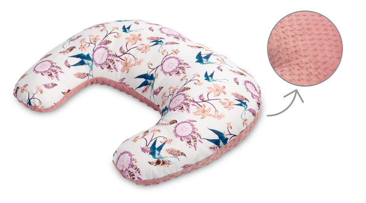 STILLHÖRNCHEN MINKY RETRO ROSA VÖGEL